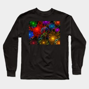 Fractal Bouquet Long Sleeve T-Shirt